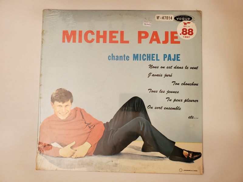 Michel Paje Michel Paje chante Michel Paje vinyl record